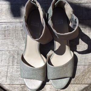 Metallic Wedges Eileen Fisher
